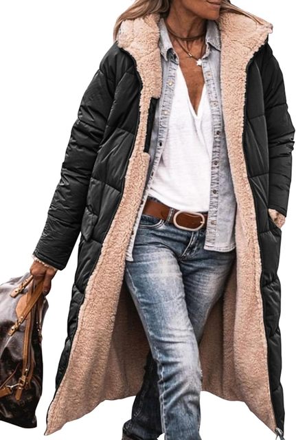 Camila - Abrigo Hazel Fleece & Casual con capucha